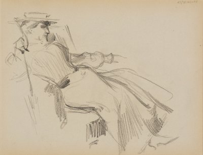 Sittende kvinne av Albert Edelfelt