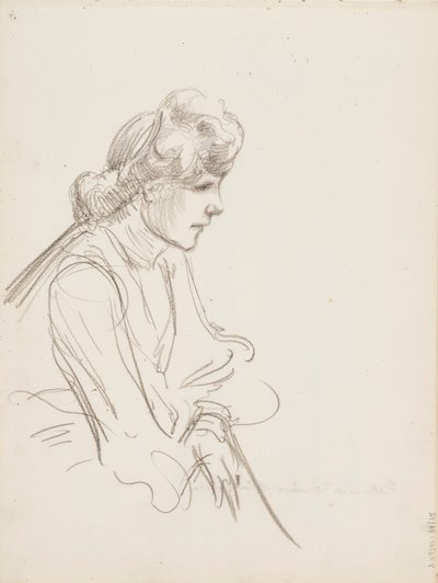 Sittende kvinne av Albert Edelfelt