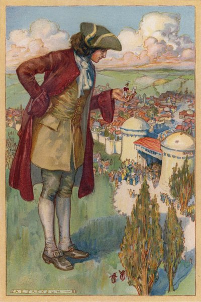 Jeg holdt guidene i hånden til jeg kom innenfor to hundre meter fra porten (chromolitho) av Albert Edward Jackson