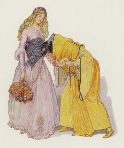 Shakespeare: Romeo og Julie (farge litho) av Albert Edward Jackson