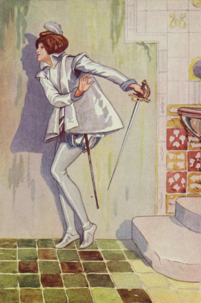 Shakespeare: Twelfth Night (farge litho) av Albert Edward Jackson