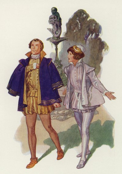 Shakespeare: Twelfth Night (farge litho) av Albert Edward Jackson