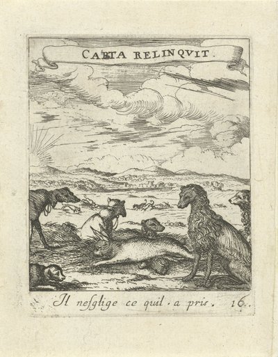 Landskap med hunder Moralizing Love Emblems (serietittel) Devises et emblèmes d