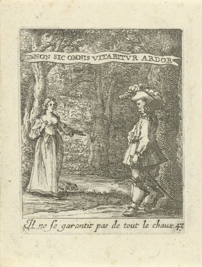 Mann og kvinne i skogen Moralizing Love Emblems (serietittel) Devises et emblesmes d