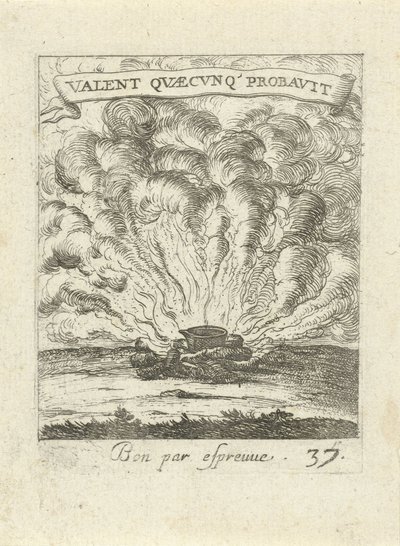 Pan på et bål Moralizing Love Emblems (serietittel) Devises et emblesmes d