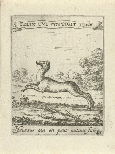 hoppende hjort Moralizing Love Emblems (serietittel) Devises et emblesmes d