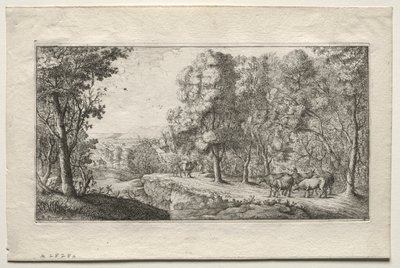 Veien ved grensen til skogen av Albert Flamen