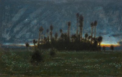 Ildfluer, Jamaica (akvarell med kroppsfarge) av Albert Goodwin