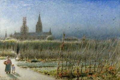 Franske bønner fra Caudebec, Normandie av Albert Goodwin