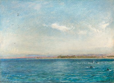 Suezbukta (akvarell med kroppsmaling) av Albert Goodwin