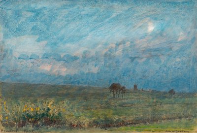 Reculver, Kent (blekk, akvarell, gouache, papir på papp) av Albert Goodwin
