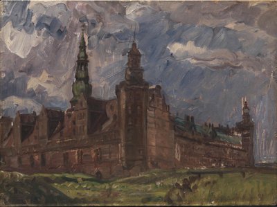 Kronborg sett fra sørøst av Albert Gottschalk