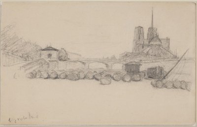 Notre Dame sett fra øst av Albert Gottschalk