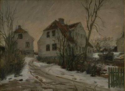 Vinterdag i Lyngby av Albert Gottschalk
