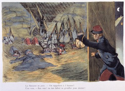 Dan la straille - i ""Military Album"" av Albert Guillaume (1873-1942), ca. 1900 av Albert Guillaume
