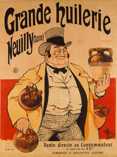 Stor oljemølle - Neuilly Seine, ca. 1895. av Albert Guillaume