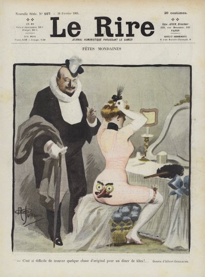 Illustrasjon for Le Rire av Albert Guillaume