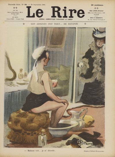 Illustrasjon for Le Rire av Albert Guillaume