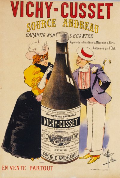 Vichy-Cusset - Kilde Andreau , ca. 1895. av Albert Guillaume