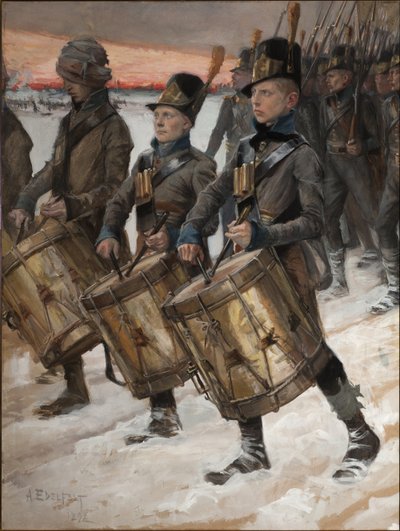 Mars av Pori Regiment Mars of Pori, 1892 av Albert Gustaf Aristides Edelfelt