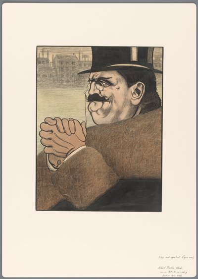 Design for en politisk tegneserie: Kapitalisten av Albert Hahn (I)
