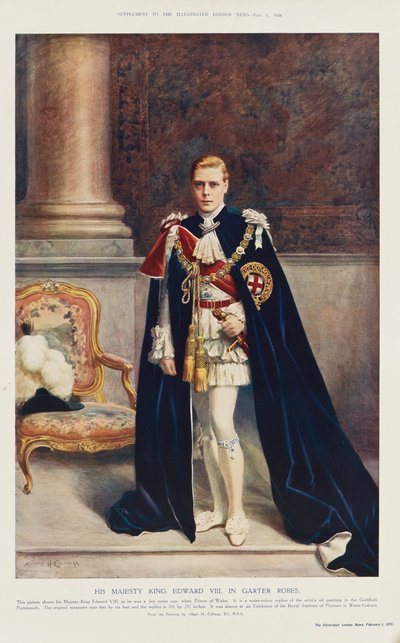 Kong Edward VIII som prins av Wales av Albert Henry (after) Collings