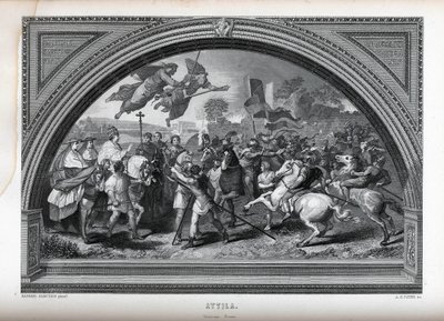 Attila etter Raphael, 1882 av Albert Henry Payne