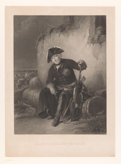 Fredrik den store etter slaget ved Kolin Nach der Schlacht bei Colin (tittel på objekt) av Albert Henry Payne