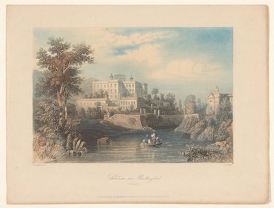 Utsikt over Castello del Catajo i Battaglia Terme Castle of Battaglia (Padua) (tittel på objekt) av Albert Henry Payne