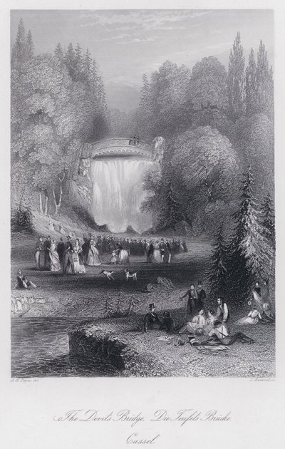 Djevelens bro, Cassel (gravering) av Albert Henry Payne