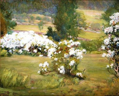 Blooming Flowers, ca. 1925 (olje på lerret) av Albert Herter