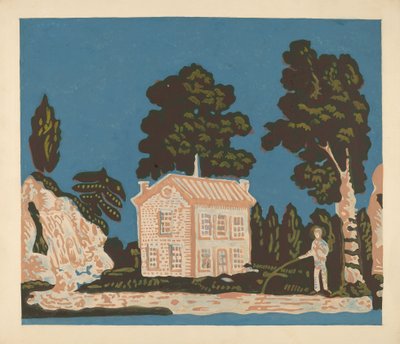Bakgrunn for Bandbox Covering, ca. 1937. av Albert J. Levone