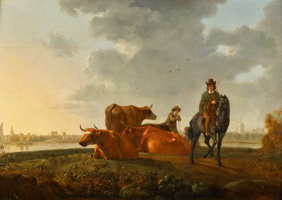 beite ved elva av Albert Jacobsz Cuyp