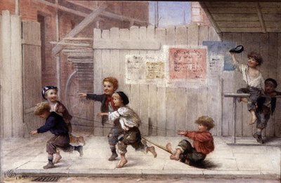 A Four in Hand (akvarell på papir) av Albert Jnr. Ludovici