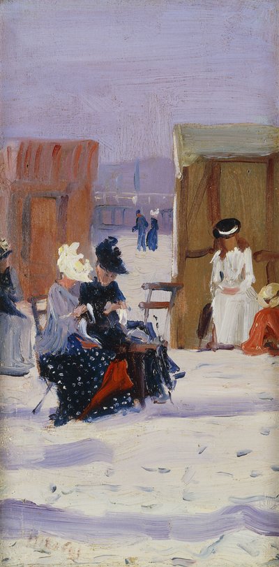 På stranda, av Albert Jnr. Ludovici