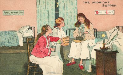 Midnattsmaten (farge litho) av Albert Jnr. Ludovici