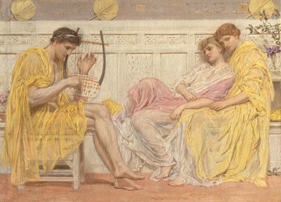 En musiker, ca. 1867. av Albert Joseph Moore
