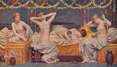 En sommernatt, 1890, 1938 av Albert Joseph Moore