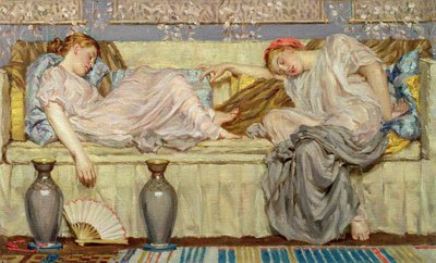 Perler (studie), ca. 1875 (olje på lerret) av Albert Joseph Moore
