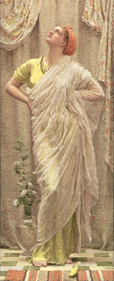 Birds of the Air, ca. 1879 (olje på lerret) av Albert Joseph Moore