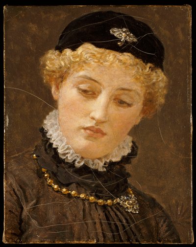 Ellen Terry som Portia i "The Merchant of Venice", ca. 1885 av Albert Joseph Moore