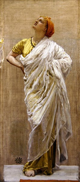 Study for Birds, ca. 1878 (olje og blyant på to lerreter) av Albert Joseph Moore