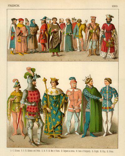 Fransk kostyme 1300 av Albert Kretschmer