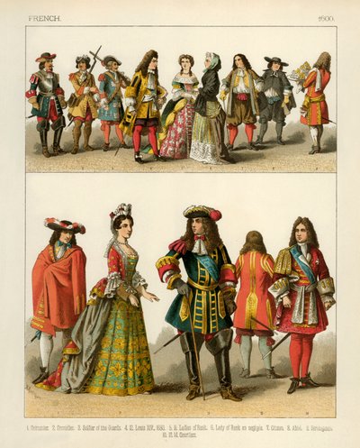 Franske kostymer 1600 av Albert Kretschmer