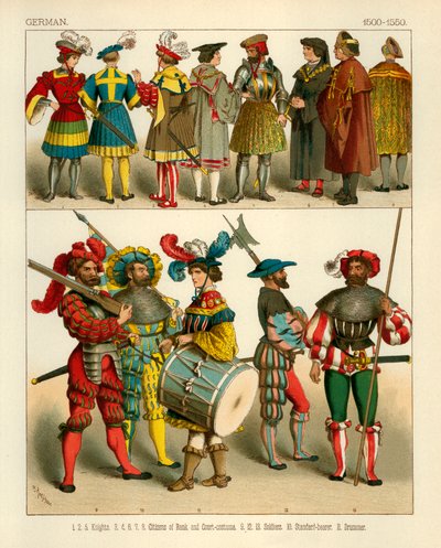 Tysk drakt 1500-1550 av Albert Kretschmer