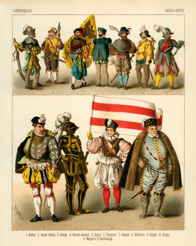 Tysk drakt 1550-1600 av Albert Kretschmer