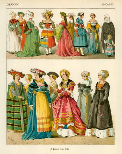 Tyske Kostymer 1500-1550 av Albert Kretschmer