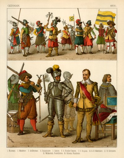 Tyske kostymer 1600 av Albert Kretschmer