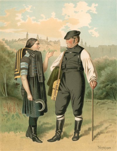 Tysk drakt, Allenburg av Albert Kretschmer
