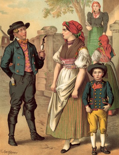 Tysk drakt, Bohmen, Hayd av Albert Kretschmer